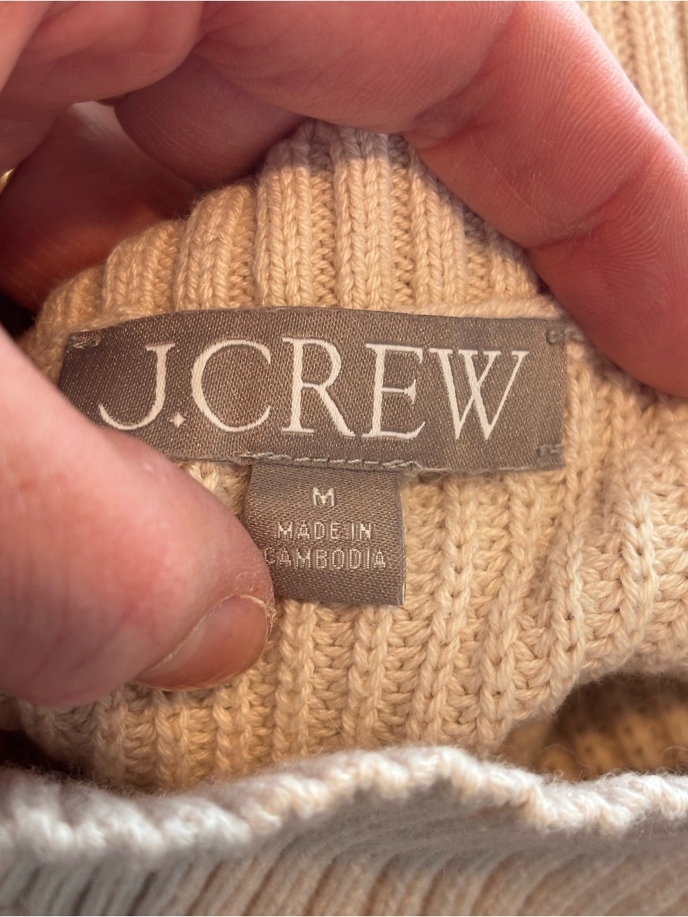 J.Crew Ribbed Knit Racerback Tank in Beige - Picture 4 of 5